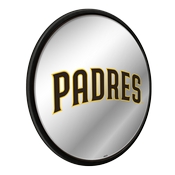 San Diego Padres: Logo - Modern Disc Mirrored Wall Sign, AGS-MBSDIE-235-02A