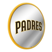 San Diego Padres: Logo - Modern Disc Mirrored Wall Sign, AGS-MBSDIE-235-02A