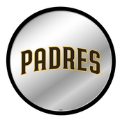 San Diego Padres: Logo - Modern Disc Mirrored Wall Sign, AGS-MBSDIE-235-02A