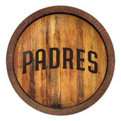 San Diego Padres: "Faux" Barrel Top Sign, FNB-MBSDIE-240-01