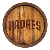 San Diego Padres: Branded "Faux" Barrel Top Sign, FNB-MBSDIE-240-02