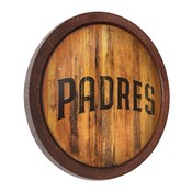 San Diego Padres: Weathered "Faux" Barrel Top Sign, FNB-MBSDIE-240-03