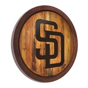 San Diego Padres: Logo - "Faux" Barrel Top Sign, FNB-MBSDIE-240-04