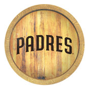 San Diego Padres: "Faux" Barrel Top Sign, FNB-MBSDIE-240-01