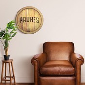 San Diego Padres: Weathered "Faux" Barrel Top Sign, FNB-MBSDIE-240-03