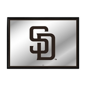 San Diego Padres: Framed Mirrored Wall Sign, AGS-MBSDIE-265-01A