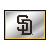 San Diego Padres: Framed Mirrored Wall Sign, AGS-MBSDIE-265-01A