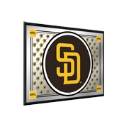 San Diego Padres: Team Spirit - Framed Mirrored Wall Sign, AGS-MBSDIE-265-02A