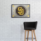 San Diego Padres: Team Spirit - Framed Mirrored Wall Sign, AGS-MBSDIE-265-02A
