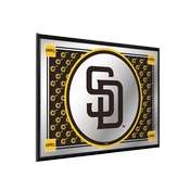 San Diego Padres: Team Spirit - Framed Mirrored Wall Sign, AGS-MBSDIE-265-02A