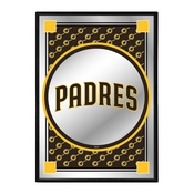 San Diego Padres: Vertical Team Spirit - Framed Mirrored Wall Sign, MBSDIE-275-02