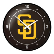 San Diego Padres: Logo - Modern Disc Wall Clock, MBSDIE-510-02