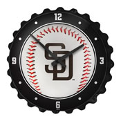 San Diego Padres: Baseball - Bottle Cap Wall Clock, MBSDIE-540-31