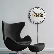 San Diego Padres: Bottle Cap Lighted Wall Clock, MBSDIE-545-01