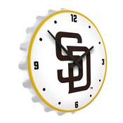 San Diego Padres: Logo - Bottle Cap Lighted Wall Clock, MBSDIE-545-02