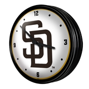 San Diego Padres: Retro Lighted Wall Clock, MBSDIE-550-01