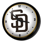 San Diego Padres: Retro Lighted Wall Clock, MBSDIE-550-01
