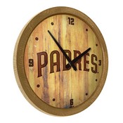 San Diego Padres: Branded "Faux" Barrel Top Clock, FNB-MBSDIE-560-02