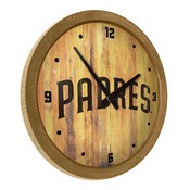 San Diego Padres: Weathered "Faux" Barrel Top Clock, FNB-MBSDIE-560-03