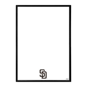 San Diego Padres: Framed Dry Erase Wall Sign, AGS-MBSDIE-613-01A