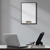San Diego Padres: Wordmark - Framed Dry Erase Wall Sign, AGS-MBSDIE-613-02A