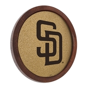 San Diego Padres: Logo - "Faux" Barrel Framed Cork Board, AGS-MBSDIE-632-01A