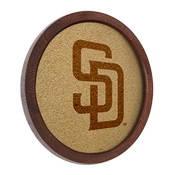 San Diego Padres: Logo - "Faux" Barrel Framed Cork Board, AGS-MBSDIE-632-01A