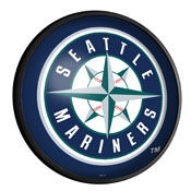 Seattle Mariners: Round Slimline Lighted Wall Sign, MBSEAT-130-01