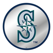 Seattle Mariners: Logo - Modern Disc Mirrored Wall Sign, AGS-MBSEAT-235-02A