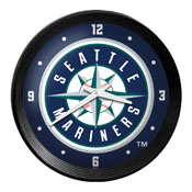 Seattle Mariners: Ribbed Frame Wall Clock, MBSEAT-530-01