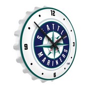 Seattle Mariners: Bottle Cap Lighted Wall Clock, MBSEAT-545-01