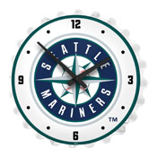 Seattle Mariners: Bottle Cap Lighted Wall Clock, MBSEAT-545-01