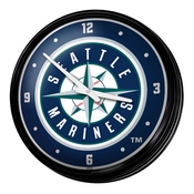 Seattle Mariners: Logo - Retro Lighted Wall Clock, MBSEAT-550-02