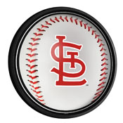 St. Louis Cardinals: Baseball - Round Slimline Lighted Wall Sign, MBSTLC-130-31
