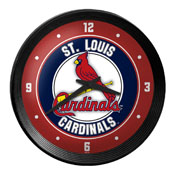 St. Louis Cardinals: Ribbed Frame Wall Clock, MBSTLC-530-01