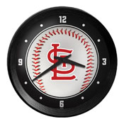 St. Louis Cardinals: Baseball - Ribbed Frame Wall Clock, MBSTLC-530-31