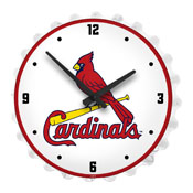St. Louis Cardinals: Bottle Cap Lighted Wall Clock, MBSTLC-545-01