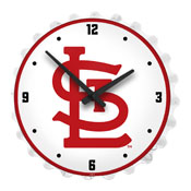 St. Louis Cardinals: Logo - Bottle Cap Lighted Wall Clock, MBSTLC-545-02