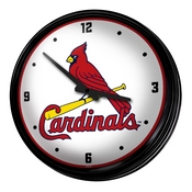 St. Louis Cardinals: Retro Lighted Wall Clock, MBSTLC-550-01