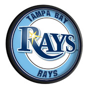 Tampa Bay Rays: Round Slimline Lighted Wall Sign, MBTBAY-130-01