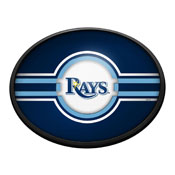 Tampa Bay Rays: Oval Slimline Lighted Wall Sign, FNB-MBTBAY-140-01A