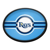 Tampa Bay Rays: Oval Slimline Lighted Wall Sign, FNB-MBTBAY-140-01A