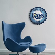 Tampa Bay Rays: Bottle Cap Wall Sign, MBTBAY-210-01