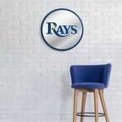 Tampa Bay Rays: Modern Disc Mirrored Wall Sign, AGS-MBTBAY-235-01A