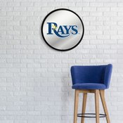 Tampa Bay Rays: Modern Disc Mirrored Wall Sign, AGS-MBTBAY-235-01A
