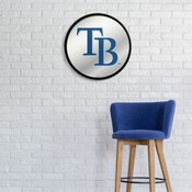 Tampa Bay Rays: Logo - Modern Disc Mirrored Wall Sign, AGS-MBTBAY-235-02A