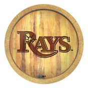 Tampa Bay Rays: Branded "Faux" Barrel Top Sign, FNB-MBTBAY-240-02