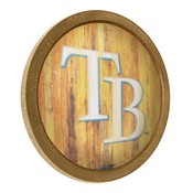 Tampa Bay Rays: Logo - Weathered "Faux" Barrel Top Sign, FNB-MBTBAY-240-06