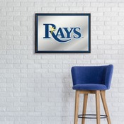 Tampa Bay Rays: Framed Mirrored Wall Sign, AGS-MBTBAY-265-01A