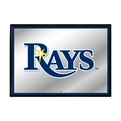 Tampa Bay Rays: Framed Mirrored Wall Sign, AGS-MBTBAY-265-01A